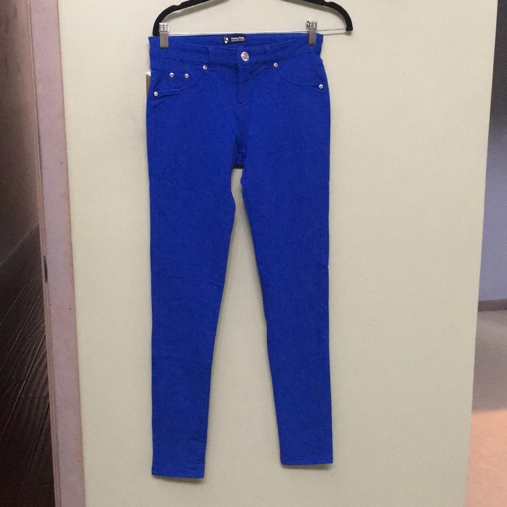Blue jeggings